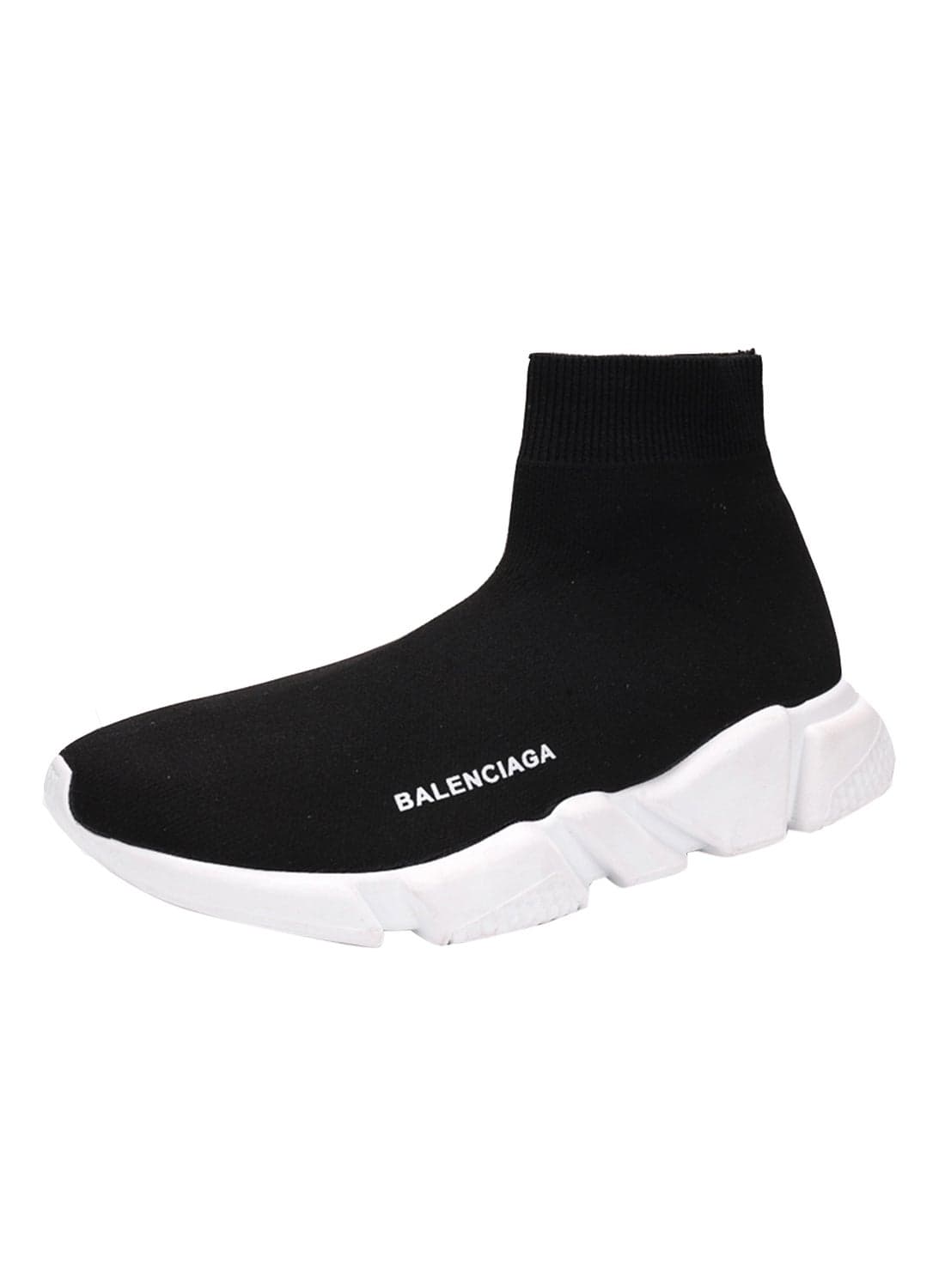 Pull On High Top Sneakers Black