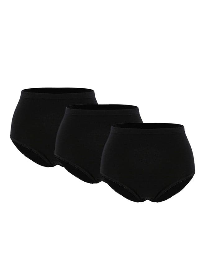 Pack Of 3 Cotton Briefs BY1818LB Black