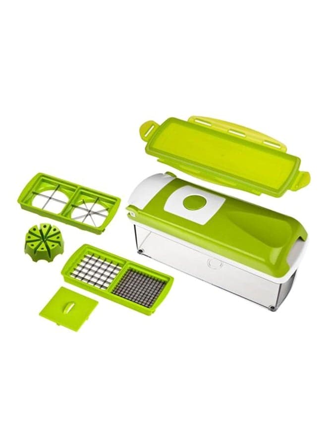 12-Piece Vegetable And Fruit Cutting Tool Set Green/Silver