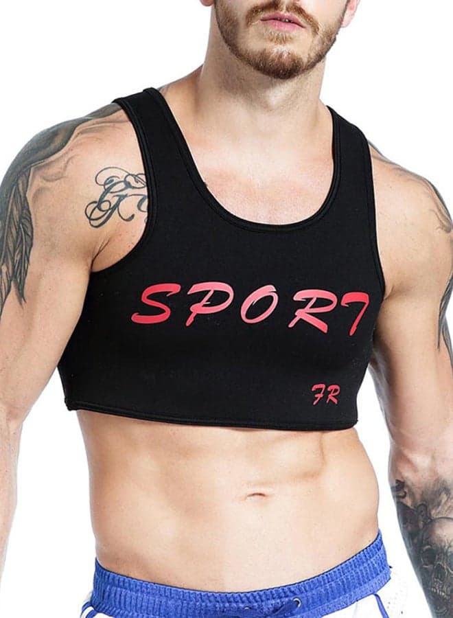 Chest Protector Gym Vest Black/Red