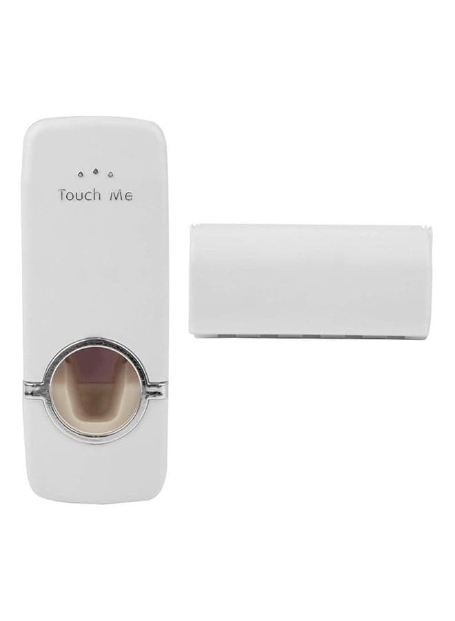 Toothpaste And Tooth Brush Holder White