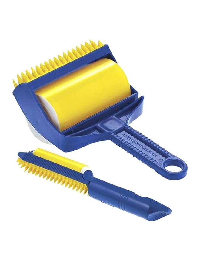 Sticky Cleaning Roller Blue/Yellow 3.2 x 8.8 x 4.9inch