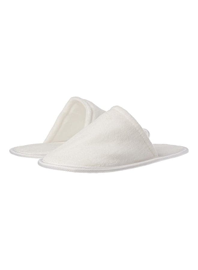 1-Pair Anti-Slip Bathroom Slippers White