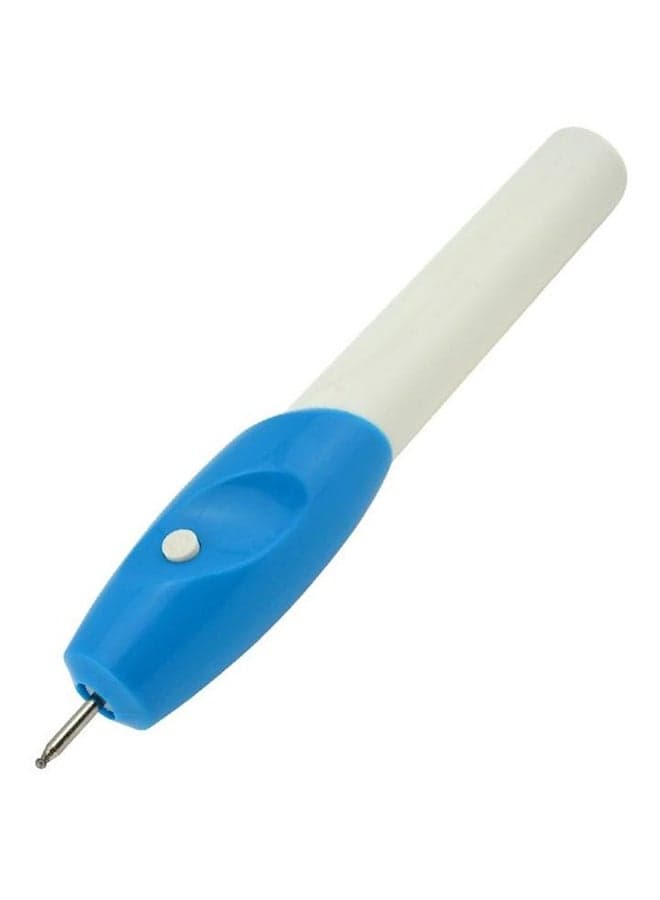 Cordless Engraving Pen White/Blue/Silver