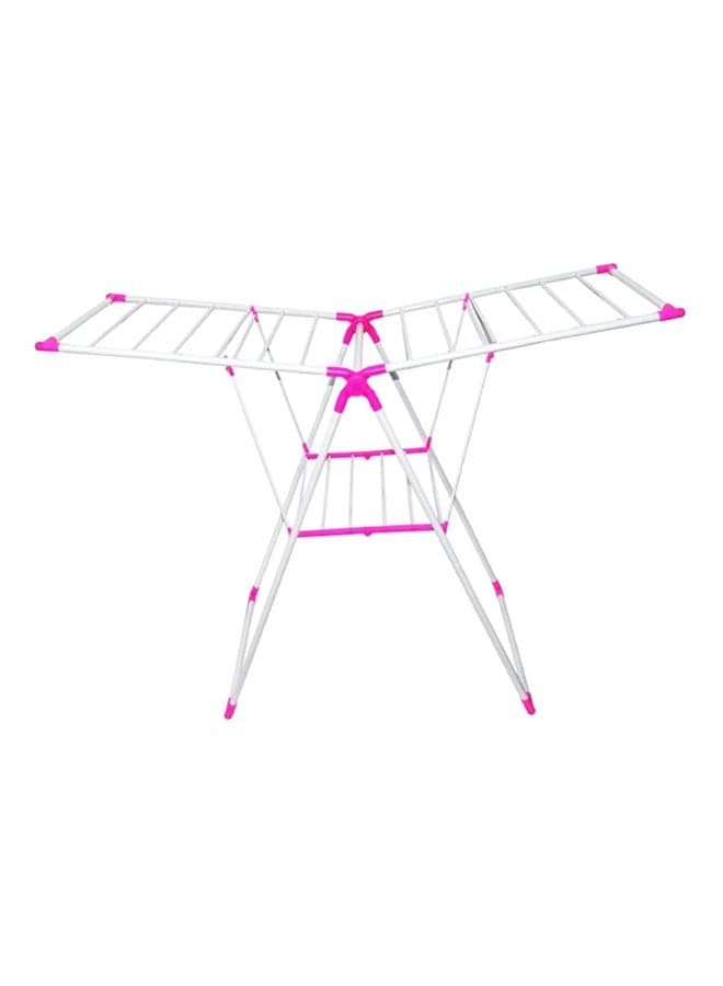 Freestanding Drying Rack Pink/White