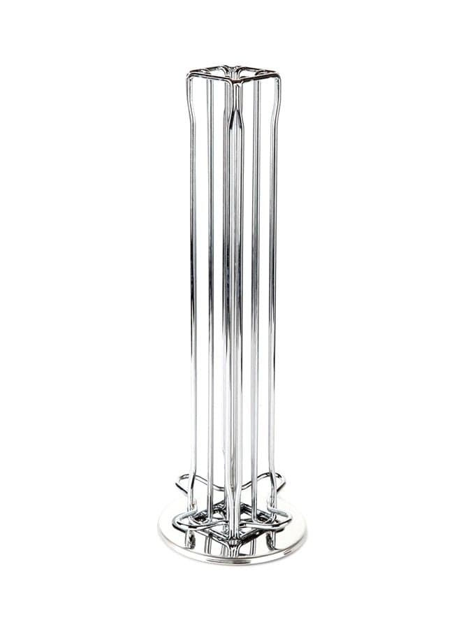 Coffee Capsule Holder Tower Silver
