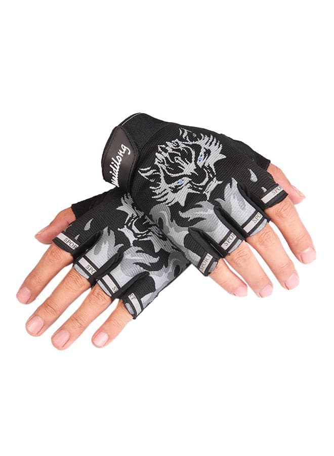 Semi-Finger Gym Training Gloves Free Size