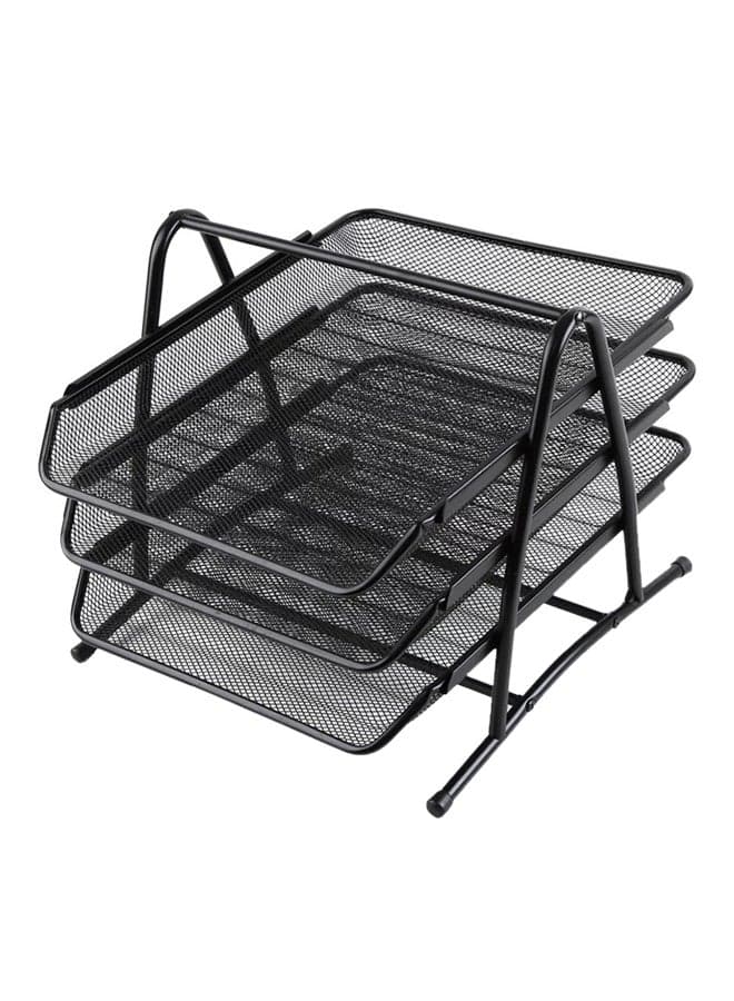 Compact Office Desk Organizer Black