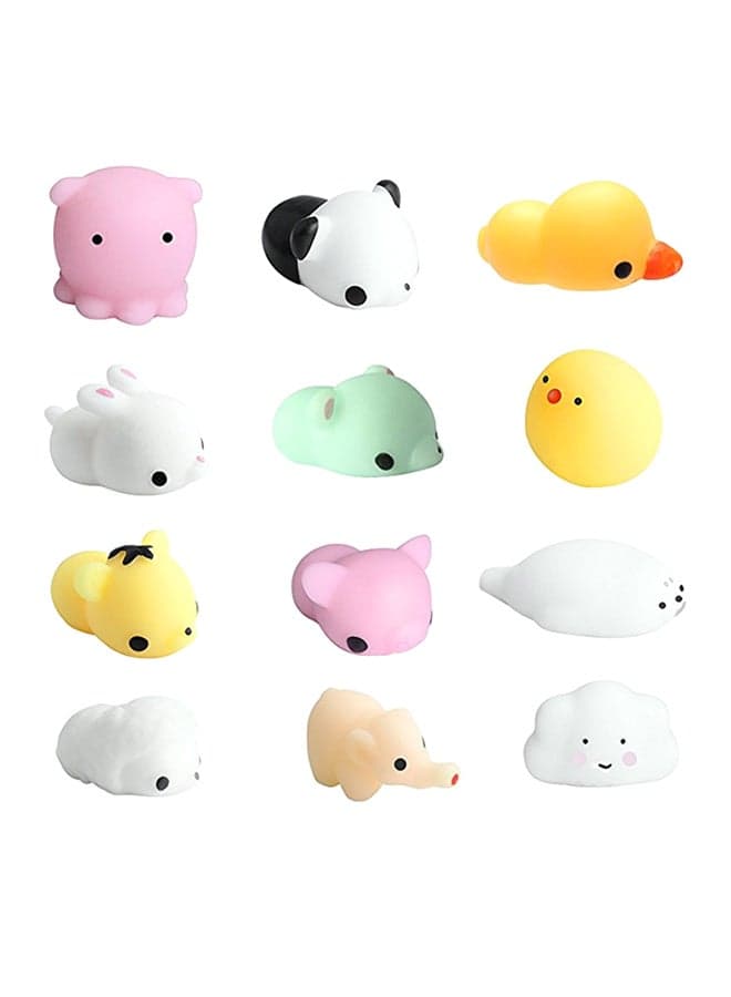 12-Piece Animal Squishy Toy Set
