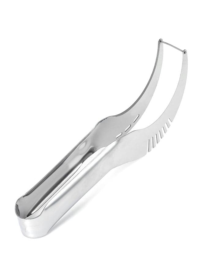 Multi-purpose Stainless Steel Watermelon Fruit Slicer Cutter Silver 22x3.5x3cm