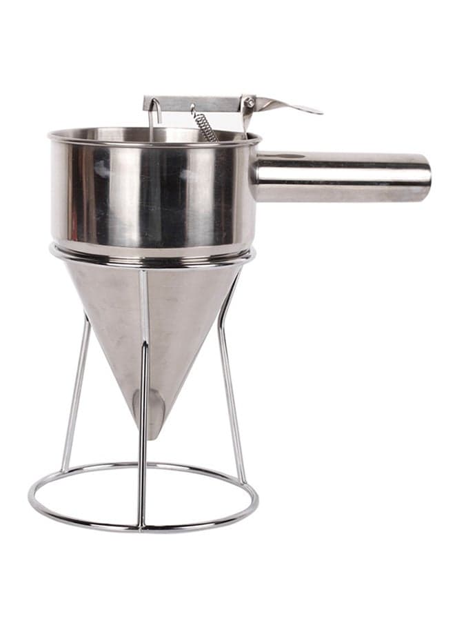 Stainless Steel Pancake Batter Dispenser Silver 24cm