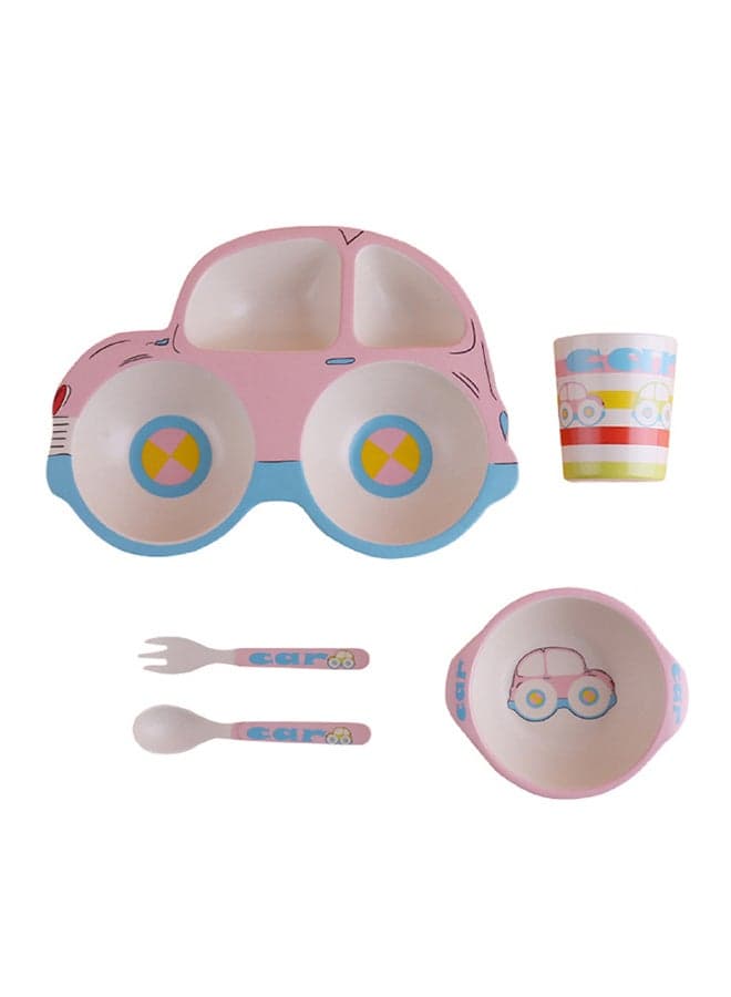 5-Piece Car Patterned Dinnerware Set