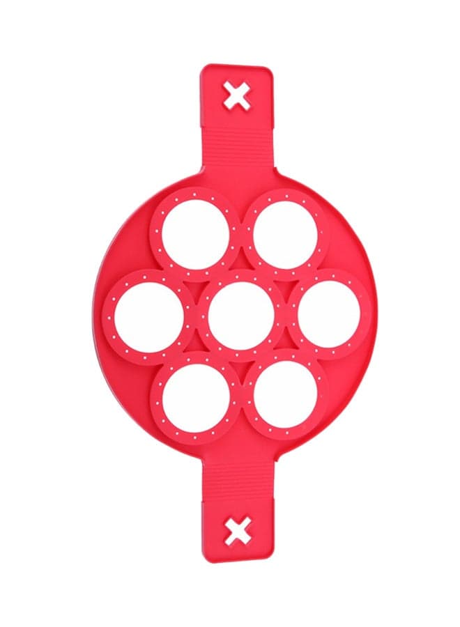 Nonstick Pancake Maker Red 39x23x1.5cm