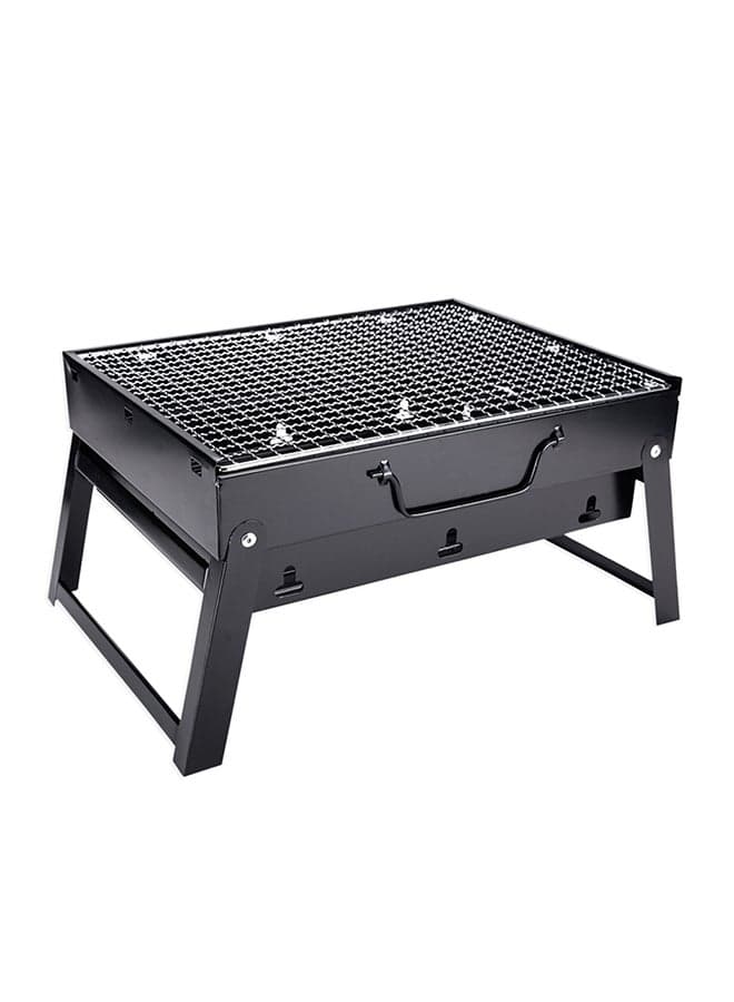 Folding Charcoal BBQ Grill Black