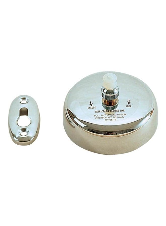 Retractable Clothes Line Silver 9x6cm