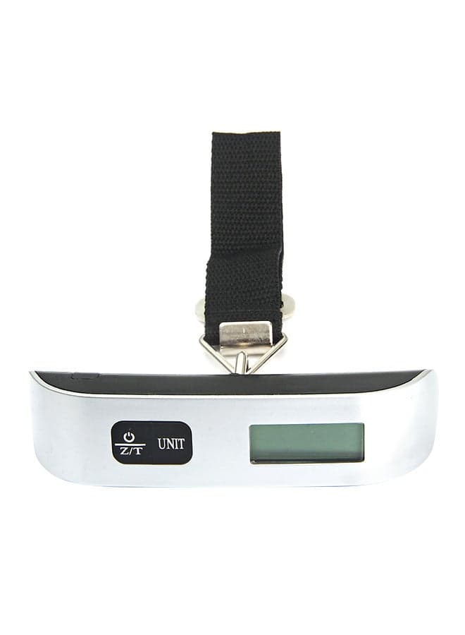 LCD Digital Screen Hanging Luggage Scale Silver