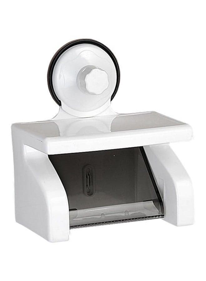 Tissue Paper Holder With Magic Suction Cup White