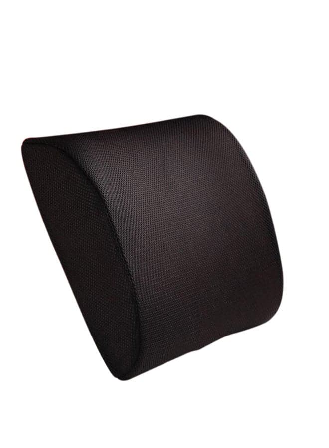 Lumbar Back Support Pillow Black 45x45cm