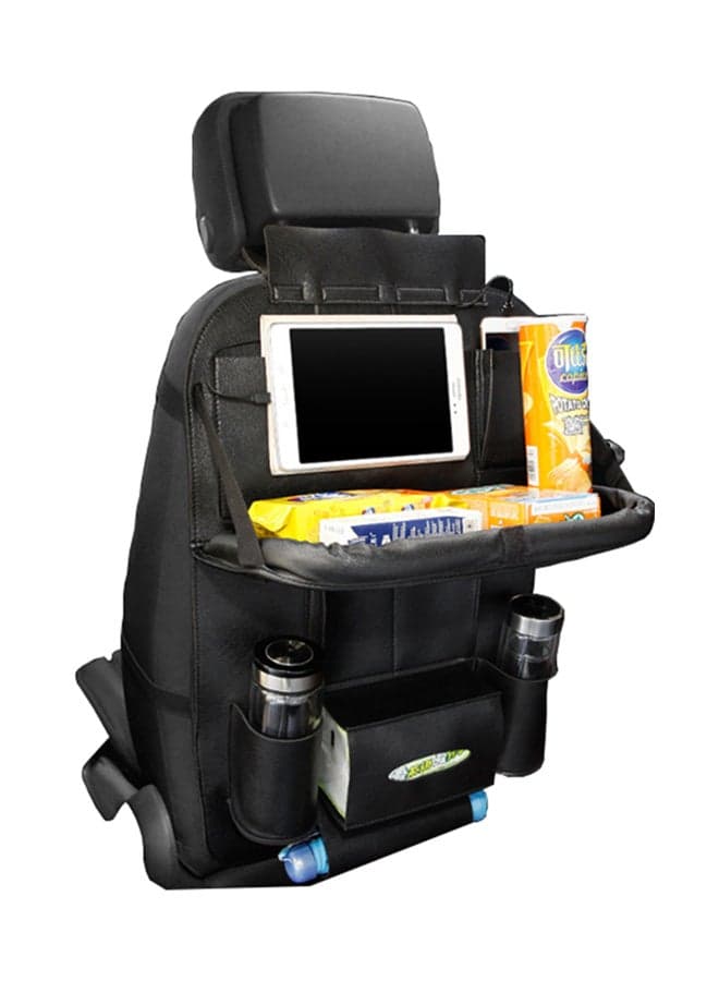Auto Back Seat Organizer With Table Tray with 3 Charging Line
