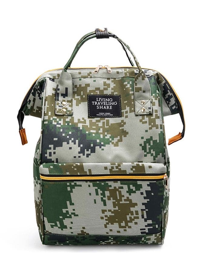 Zipper Closure Canvas Baby Diaper Bag