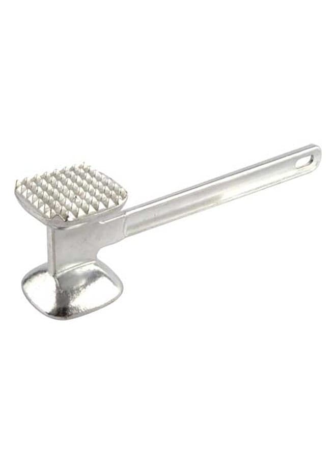 Aluminum Meat Tenderizer Silver 1.75x2.5x10inch