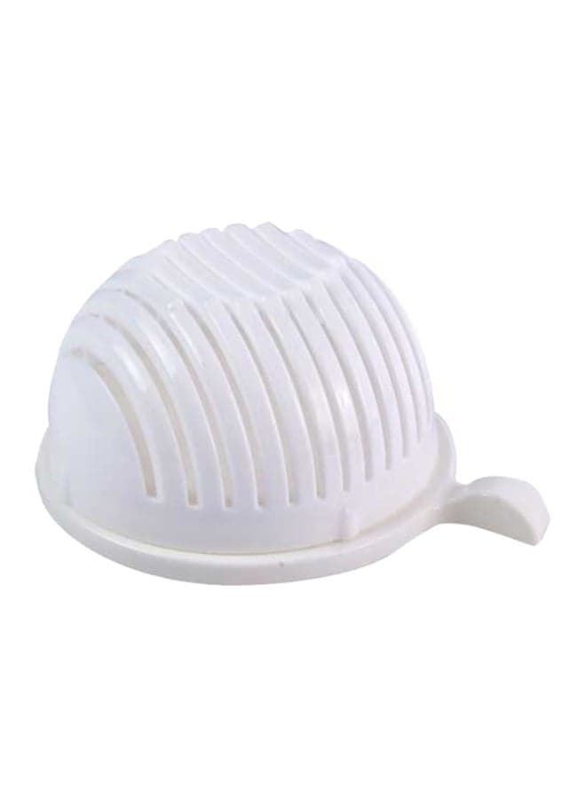 Salad Cutter Bowl White 22.5x12x18centimeter