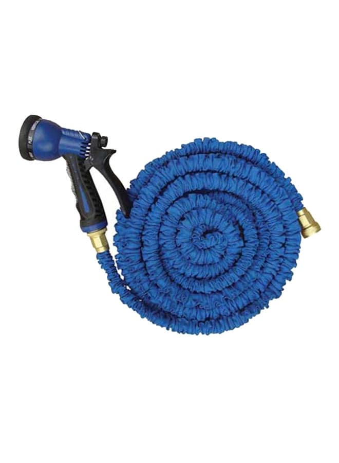8-Function Extended Hose Water Gun Blue/Black 75feet