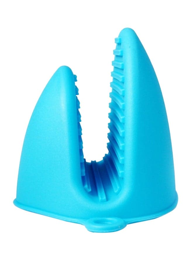 Silicone Heat Resistant Pot Holder Blue 11cm