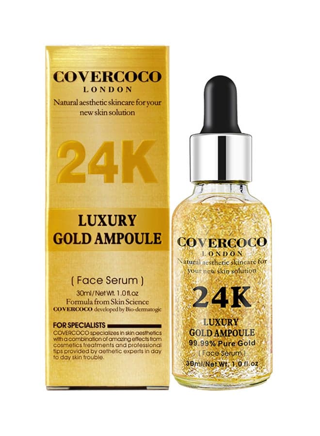 24K Luxury Gold Ampoule Face Serum Gold 30ml