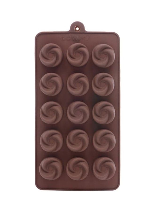 Multipurpose Silicone Bake Mould Brown 8.5x4x1inch