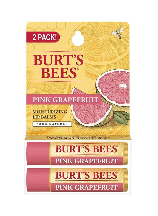 Pack of 2 Moisturizing Lip Balm Multicolour 8.5grams