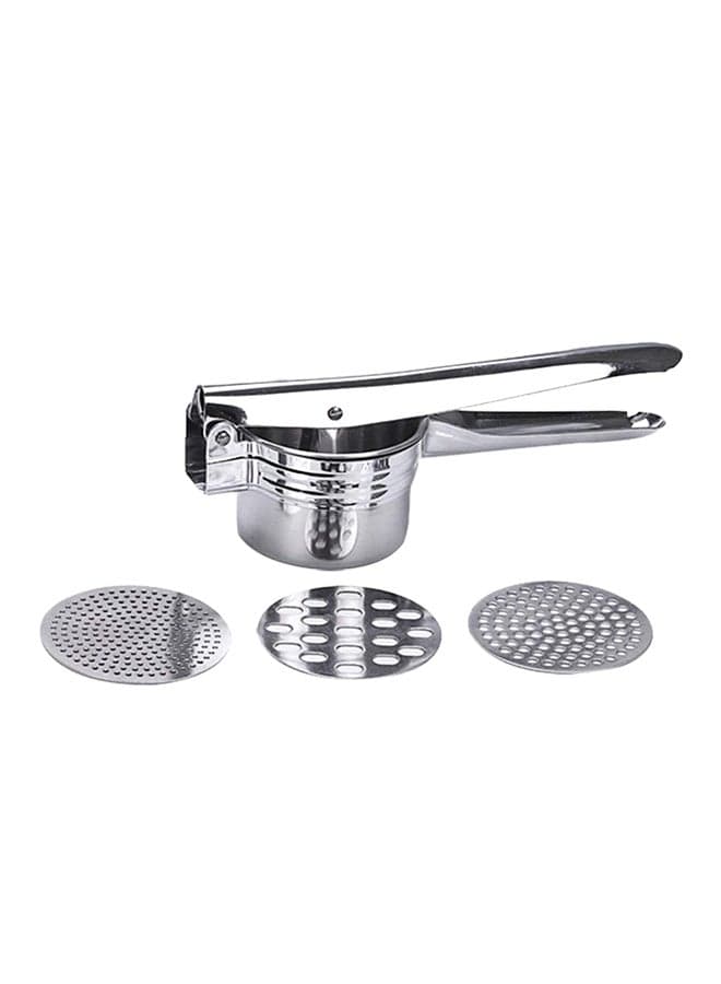 Stainless Steel Potato Ricer and Masher Silver