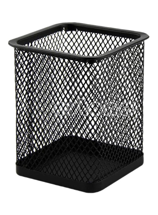 Metal Pen And Pencil Holder Black