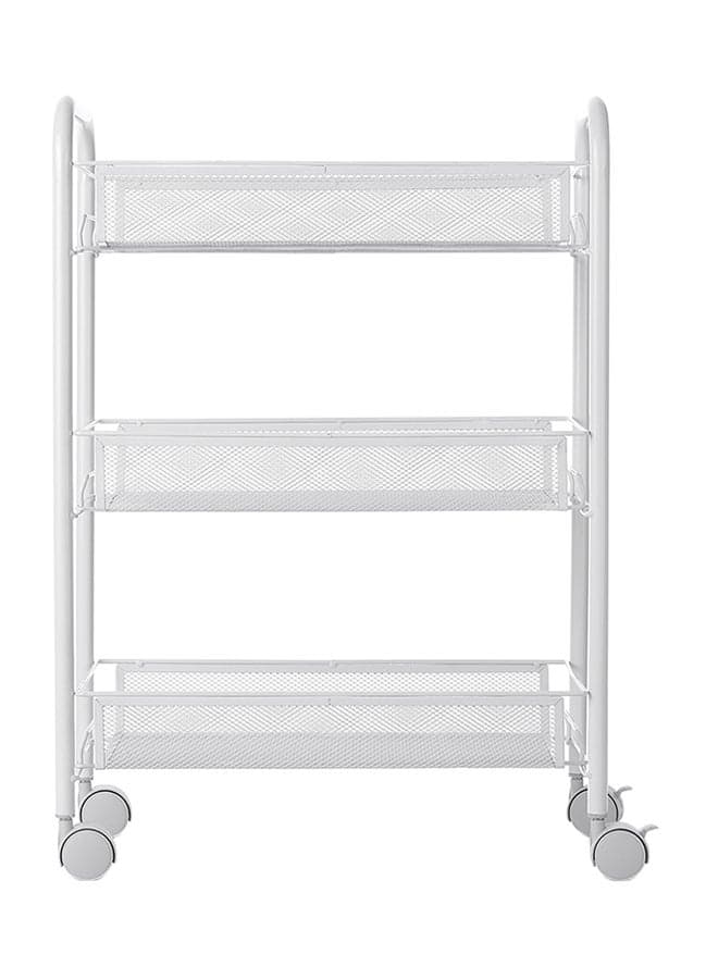 Multi-Functional 3-Tier Storage Rack Organizer White