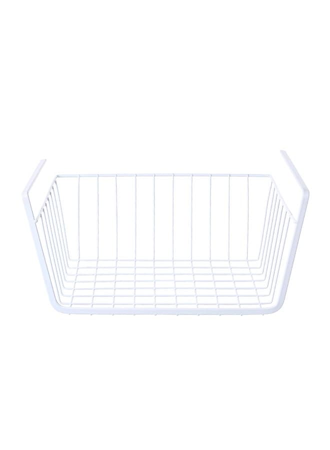 Under Shelf Hanging Storage Basket White