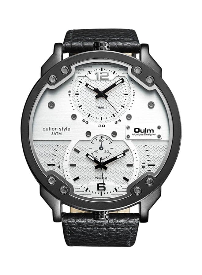 Men's Leather Analog Watch GET30490198