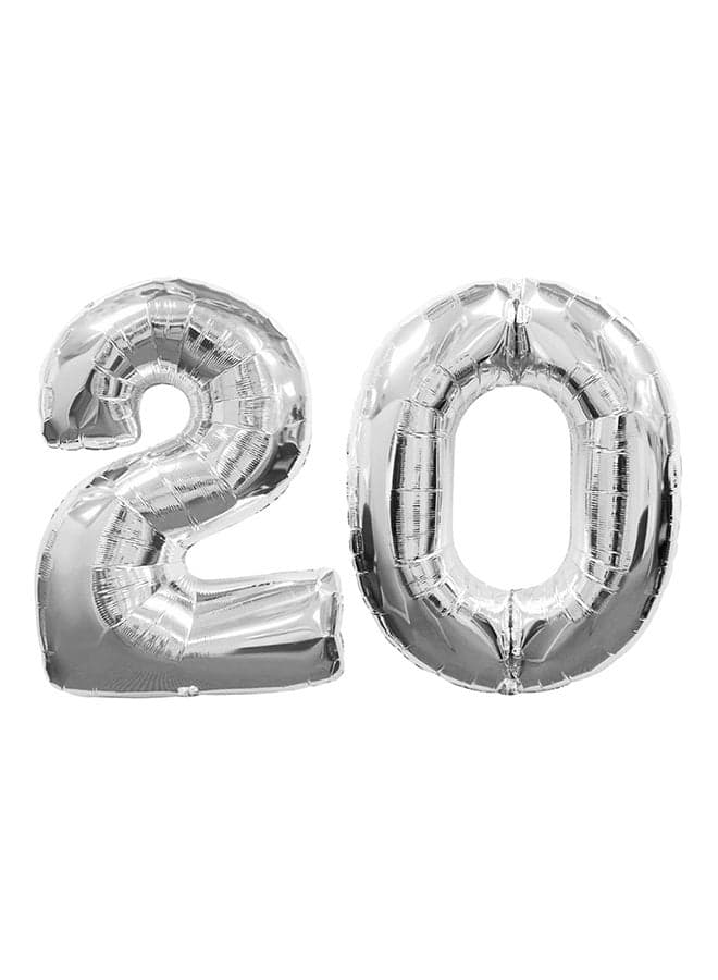 Number 20 Helium Party Balloon 16inch