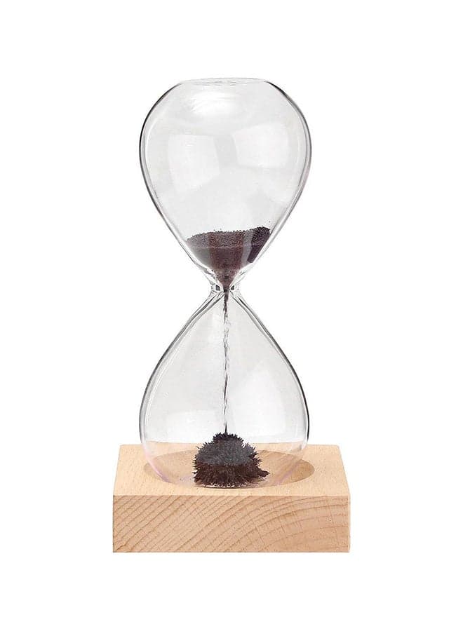 Magnetic Sand Hourglass Clear/Brown