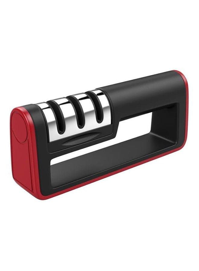 3-Stage Knife Sharpener Black/Silver/Red