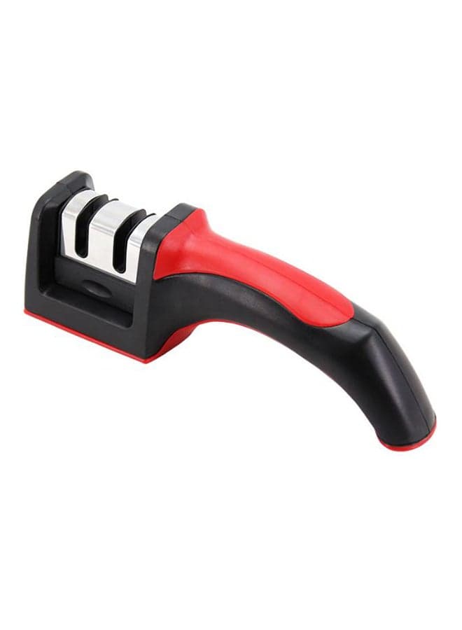Stainless Steel Knife Sharpener Black/Red/Silver