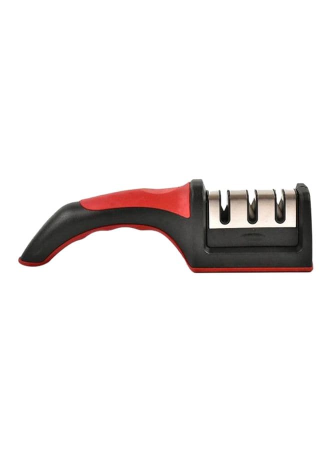 Stainless Steel Knife Sharpener Black/Red/Silver