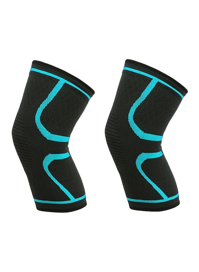 2-Piece Compression Knee Sleeves 27cm