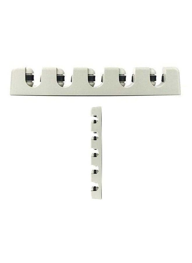 Multi-Functional Wall Mounted Holder White 45x6x7.5centimeter