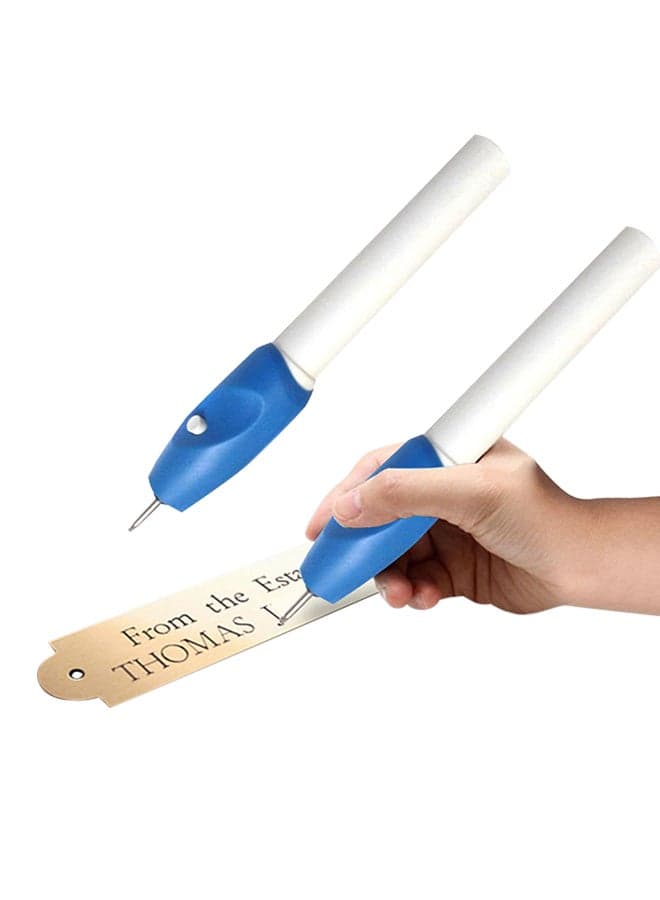 Electric Carving Pen White/Blue