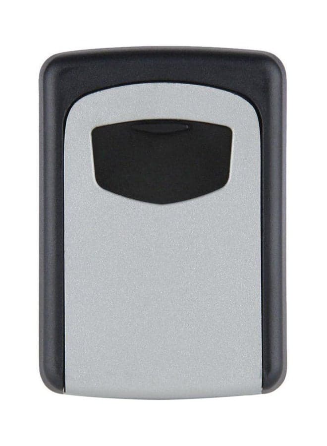 Wall Mounted Electronic Key Hiding Storage Box Grey/Black 82x117x37mm
