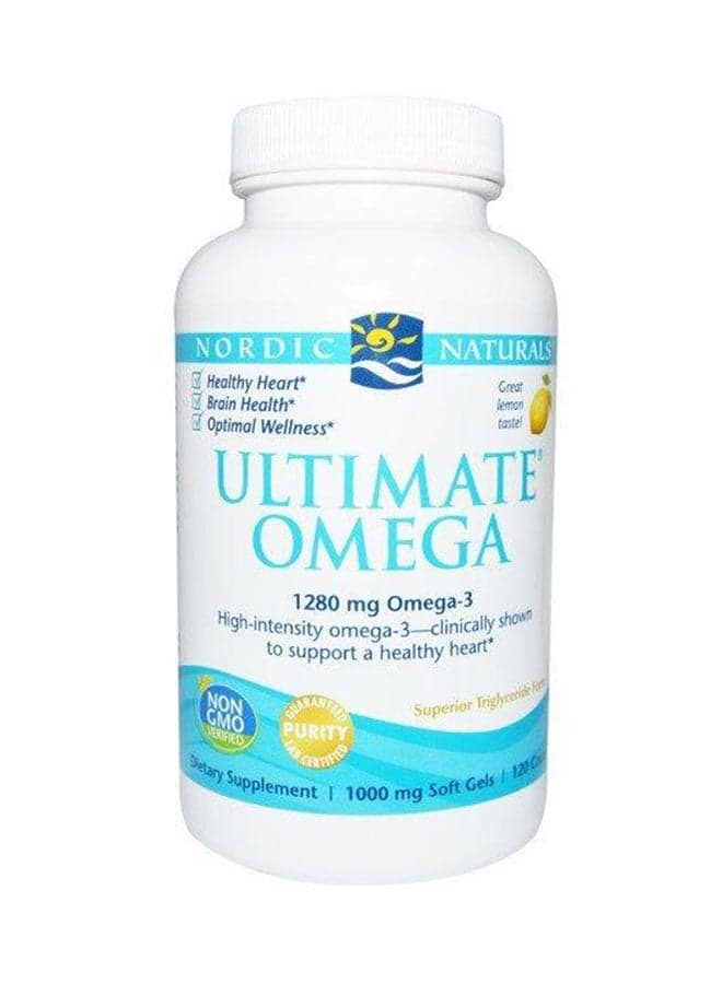 Ultimate Omega Lemon Flavor - 120 Softgels