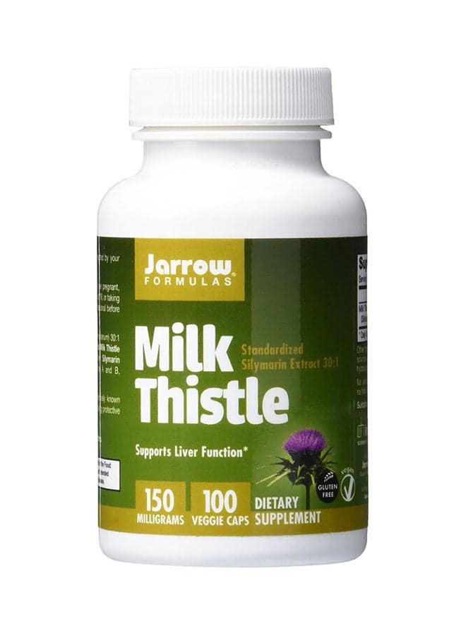 Unflavored Milk Thistle For Liver Function - 100 Capsules