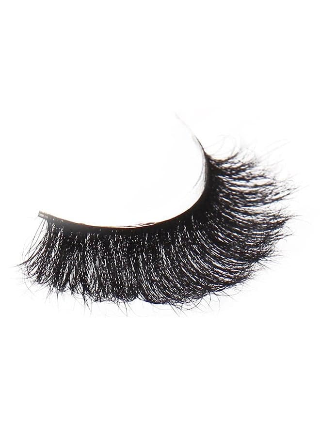3D Handmade Bushy Cross False Eyelashes B1 Black