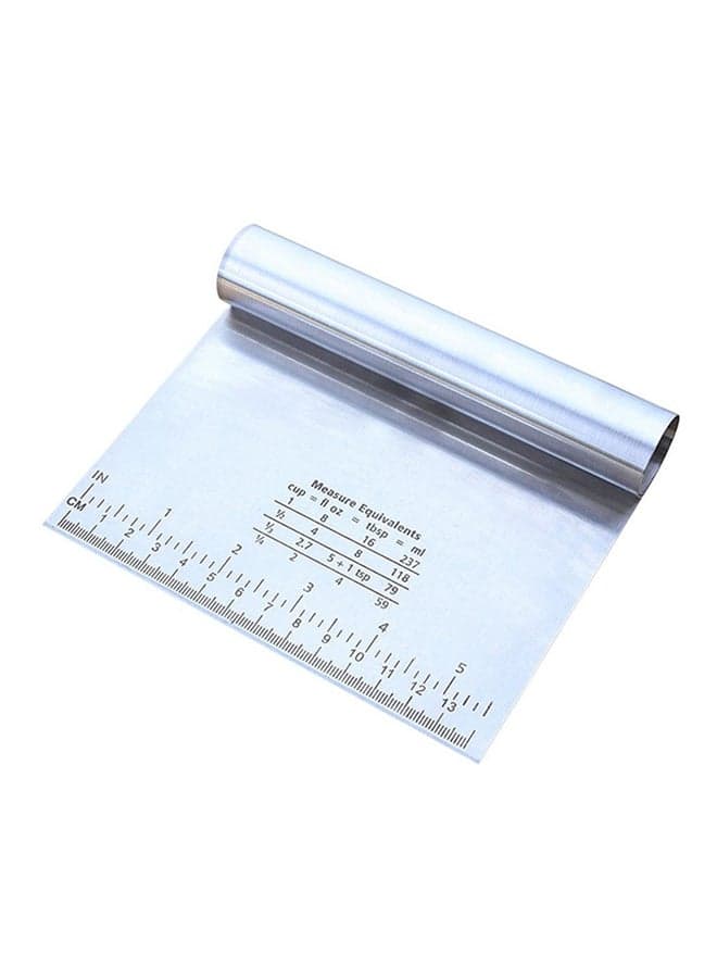 Stainless Steel Dough Smoother Silver 15x12centimeter