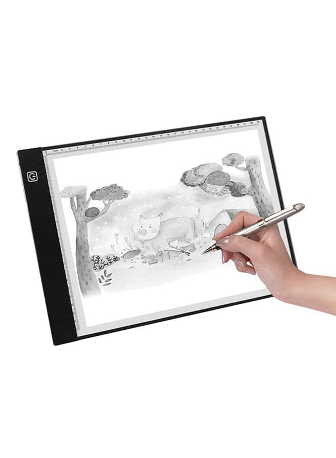 A4 LED Powered Light Box Tracer Copy Board Black